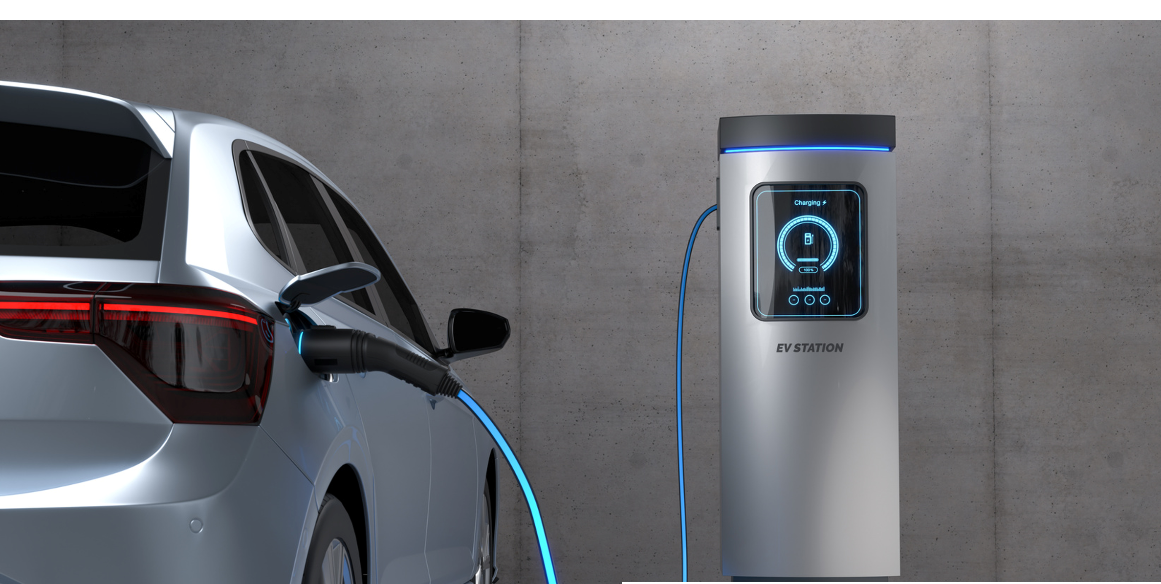 Electric vehicle charging at a freestanding EV station